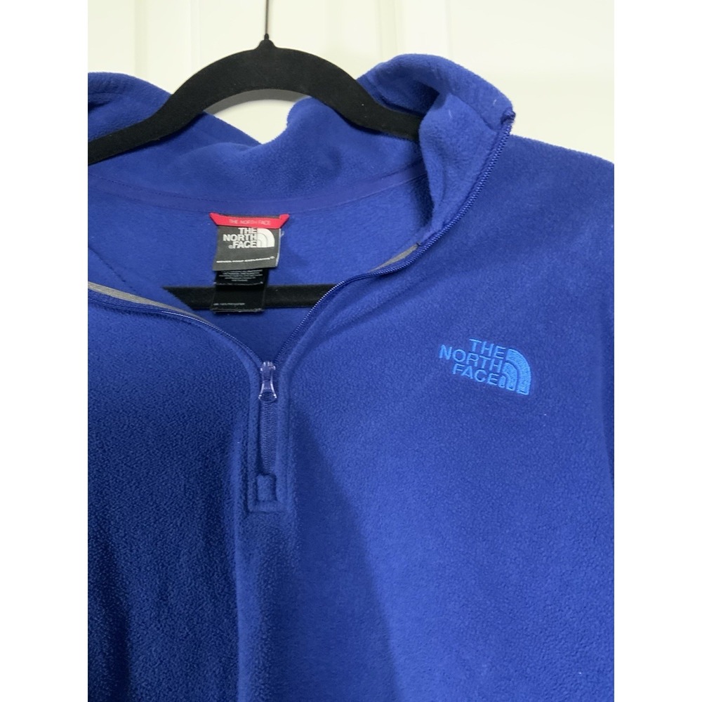 North Face Polar Classic Pullover Quarter Zip, Size X- Large, Blue, Fleece